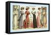 L'Art de la Mode: Six Refined Fashions-null-Framed Stretched Canvas