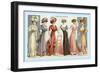 L'Art de la Mode: Six Refined Fashions-null-Framed Art Print