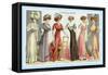 L'Art de la Mode: Six Refined Fashions-null-Framed Stretched Canvas