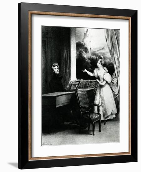 L'Artiste, 1831-Achille Deveria-Framed Giclee Print