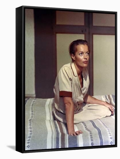 L'ASSASSINAT by TROTSKY, 1972 directed by JOSEPH LOSEY Romy Schneider (photo)-null-Framed Stretched Canvas