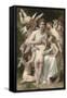 L'Assaut-William Adolphe Bouguereau-Framed Stretched Canvas