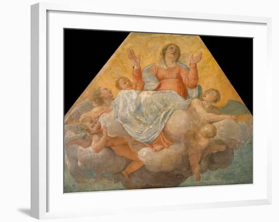 L'assomption De La Vierge (The Assumption of the Virgin) - Peinture De Annibale Carracci (Carrache,-Annibale Carracci-Framed Giclee Print