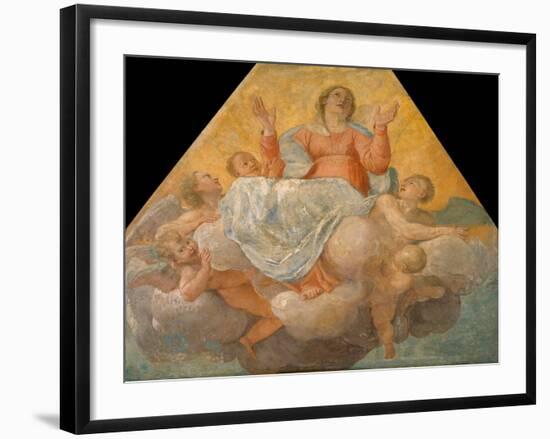 L'assomption De La Vierge (The Assumption of the Virgin) - Peinture De Annibale Carracci (Carrache,-Annibale Carracci-Framed Giclee Print