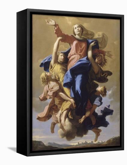 L'Assomption de la Vierge-Nicolas Poussin-Framed Stretched Canvas