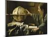 L'astronome dit aussi l'Astrologue-Johannes Vermeer-Mounted Giclee Print