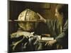 L'astronome dit aussi l'Astrologue-Johannes Vermeer-Mounted Giclee Print