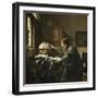 L'astronome dit aussi l'Astrologue-Johannes Vermeer-Framed Giclee Print