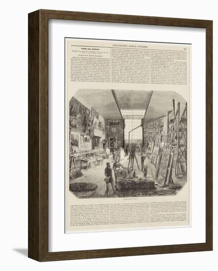 L'atelier Delacroix rue Notre-Dame de Lorette-null-Framed Giclee Print