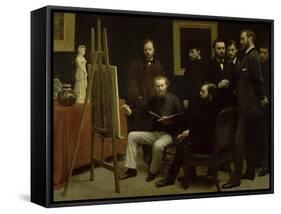 L'Atelier Des Batignolles-Henri Fantin-Latour-Framed Stretched Canvas