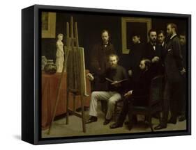 L'Atelier Des Batignolles-Henri Fantin-Latour-Framed Stretched Canvas