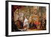 L'atelier Du Peintre (Studio of the Painter) - Oil on Copper by Johann Georg Platzer (1704-1761) --Johann Georg Platzer-Framed Giclee Print