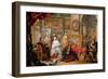 L'atelier Du Peintre (Studio of the Painter) - Oil on Copper by Johann Georg Platzer (1704-1761) --Johann Georg Platzer-Framed Giclee Print
