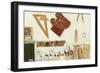 L'Atelier, Mur Ouest, Etude, 2004-Delphine D. Garcia-Framed Giclee Print