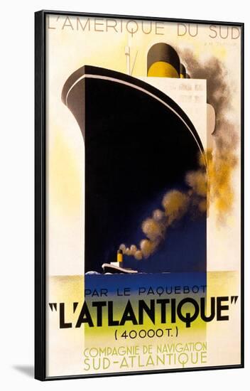 L'Atlantique 1931-Adolphe Mouron Cassandre-Framed Art Print