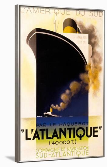 L'Atlantique 1931-Adolphe Mouron Cassandre-Framed Art Print