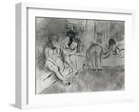 L'attente-Edgar Degas-Framed Giclee Print