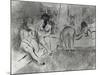 L'attente-Edgar Degas-Mounted Giclee Print