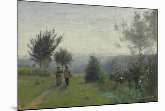 L'Aube Printanière-Jean-Baptiste-Camille Corot-Mounted Giclee Print