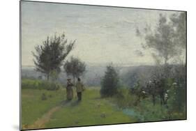 L'Aube Printanière-Jean-Baptiste-Camille Corot-Mounted Giclee Print