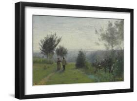 L'Aube Printanière-Jean-Baptiste-Camille Corot-Framed Giclee Print