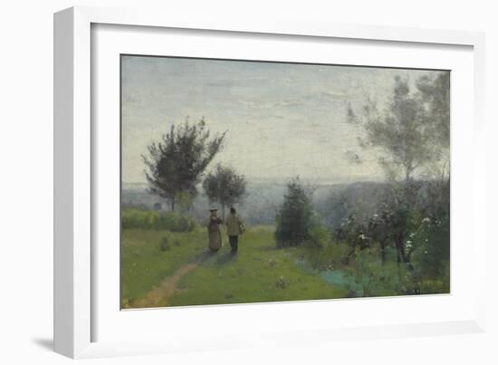 L'Aube Printanière-Jean-Baptiste-Camille Corot-Framed Giclee Print