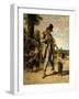 L'Aumone D'Un Mendiant-Gustave Courbet-Framed Giclee Print