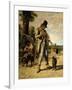 L'Aumone D'Un Mendiant-Gustave Courbet-Framed Giclee Print