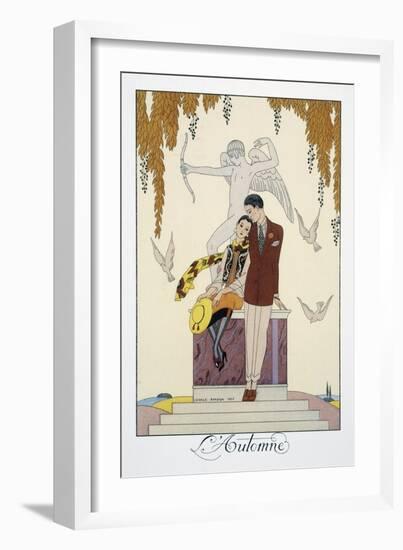 L'Automne-Georges Barbier-Framed Giclee Print