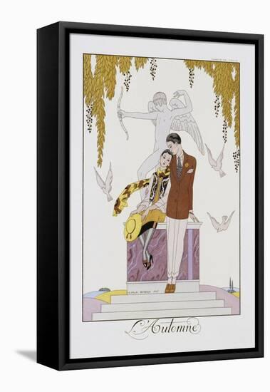 L'Automne-Georges Barbier-Framed Stretched Canvas