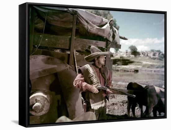 L'aventurier du Rio Grande THE WONDERFUL COUNTRY by Robert Parrish with Robert Mitchum, 1959 (photo-null-Framed Stretched Canvas