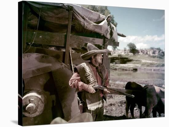 L'aventurier du Rio Grande THE WONDERFUL COUNTRY by Robert Parrish with Robert Mitchum, 1959 (photo-null-Stretched Canvas