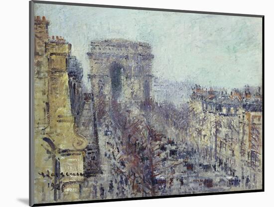 L'Avenue de Friedland, Paris 1925, 1925-Gustave Loiseau-Mounted Giclee Print