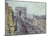 L'Avenue de Friedland, Paris 1925, 1925-Gustave Loiseau-Mounted Giclee Print