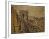 L'Avenue De Friedland, Paris, Cloudy Sky; L'Avenue De Friedland, Paris, Ciel Nuageux, 1925-Gustave Loiseau-Framed Giclee Print