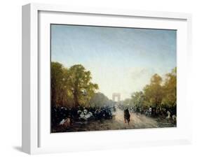 L'avenue des Champs-Elysées-Félix Ziem-Framed Giclee Print