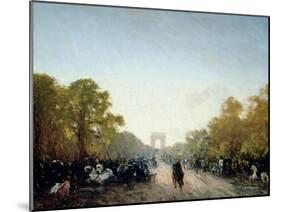 L'avenue des Champs-Elysées-Félix Ziem-Mounted Giclee Print