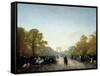 L'avenue des Champs-Elysées-Félix Ziem-Framed Stretched Canvas