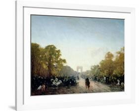 L'avenue des Champs-Elysées-Félix Ziem-Framed Giclee Print