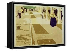 L'Avenue (The Street), 1897-98-Edouard Vuillard-Framed Stretched Canvas