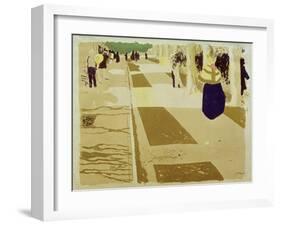 L'Avenue (The Street), 1897-98-Edouard Vuillard-Framed Giclee Print