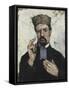 L'Avocat (l'oncle Dominique)-Paul Cézanne-Framed Stretched Canvas