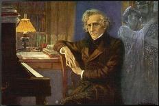 Giuseppe Verdi Composing-L. Balestrieri-Art Print