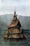 Borgund Stave Church, Sogn Og Fjordane, Norway, C1890-L Boulanger-Framed Stretched Canvas