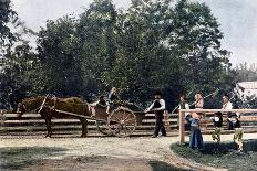 Peasants at the End of the Harvest, Sweden, C1890-L Boulanger-Giclee Print