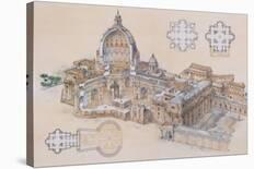 Rome, St. Peter's Basilica-L^ Derrien-Laminated Art Print