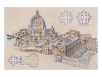 Rome, St. Peter's Basilica-L^ Derrien-Laminated Art Print