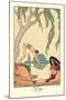 L'Eau-Georges Barbier-Mounted Art Print