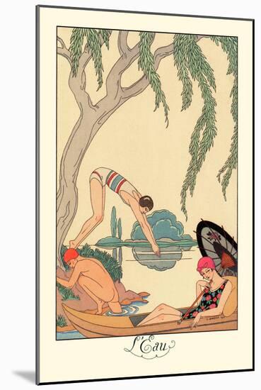 L'Eau-Georges Barbier-Mounted Art Print