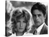 L'eclipse by Michelangelo Antonioni with Alain Delon and Monica Vitti, 1962 (b/w photo)-null-Stretched Canvas